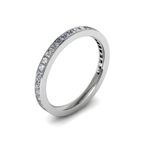 Heart Motif Diamond Ring | Open Heart Solitaire 18ct White Gold 2