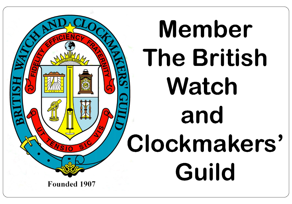 Member of the British Watch and Clockmakers' Guild — Founded 1907