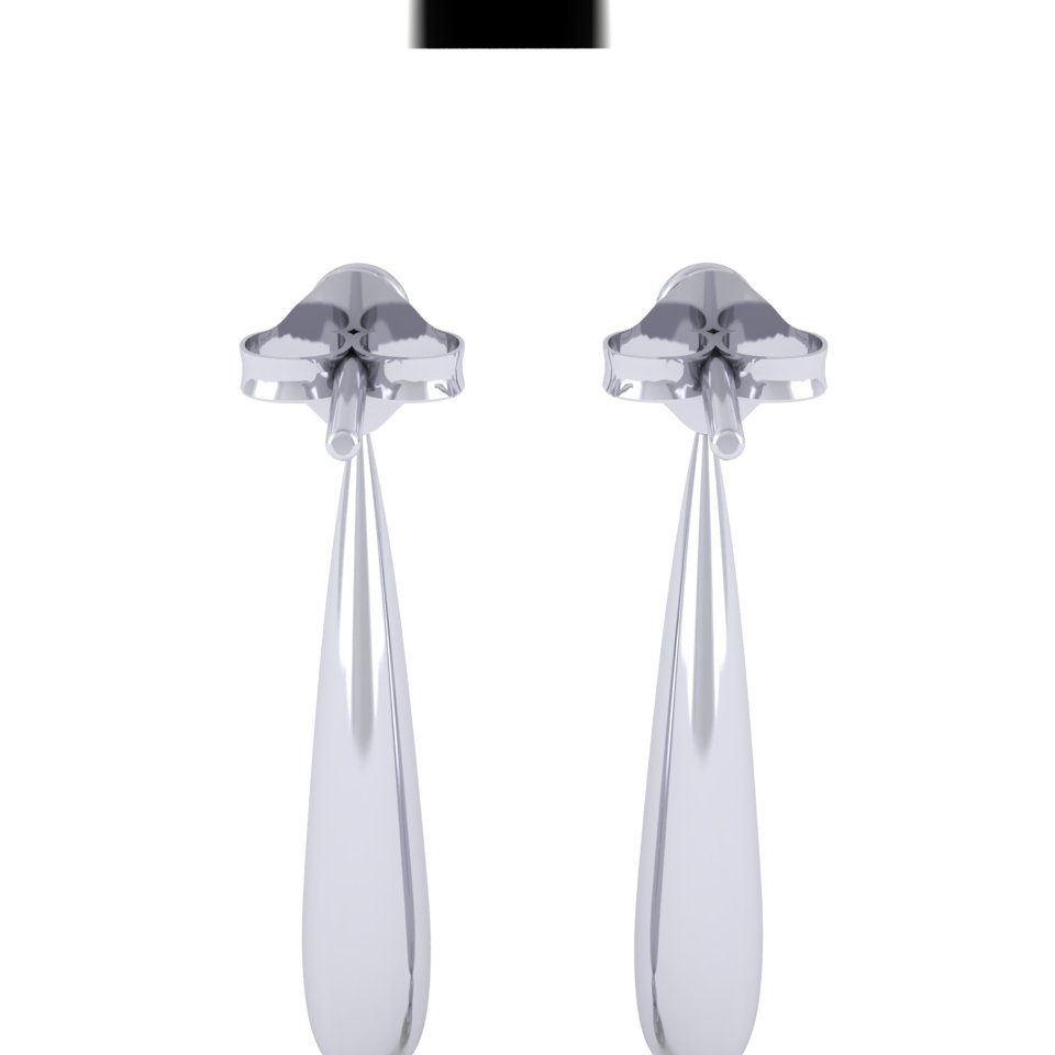 Aquamarine Cushion Drop Earrings | Bezel Set 18ct White Gold 1