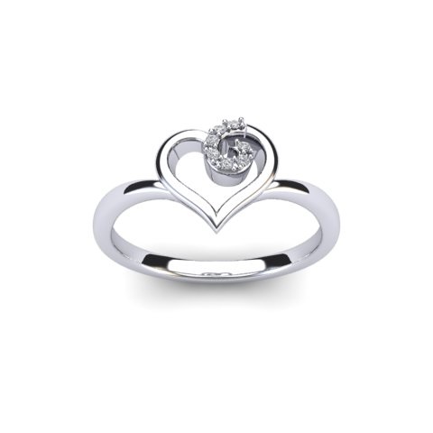 Men's Satin & Polish Diamond Wedding Ring | Single Round 18ct White Gold 1