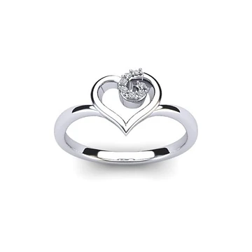 Men's Satin & Polish Diamond Wedding Ring | Single Round 18ct White Gold