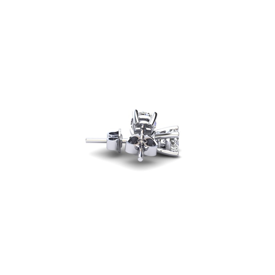 Tension-Set Round Diamond Solitaire Ring | 18ct White Gold 2