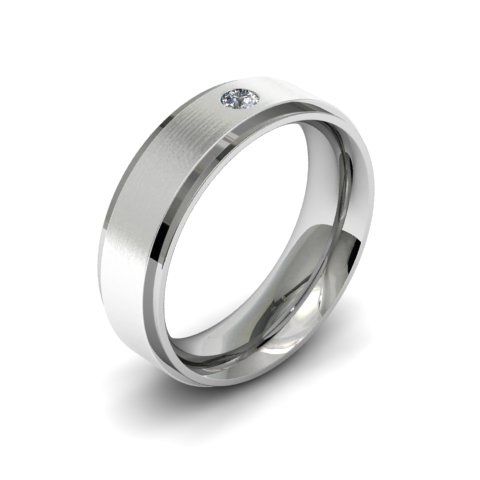 Pavé Diamond Wishbone Wedding Ring | Fine Band 18ct White Gold 1