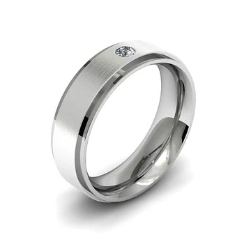 Pavé Diamond Wishbone Wedding Ring | Fine Band 18ct White Gold