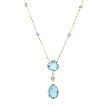 Gold Pearl Station Necklace (NCK1969)