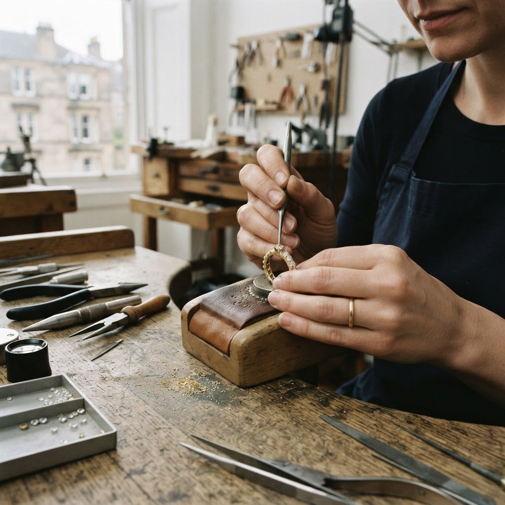 Custom Eternity Ring Design in Glasgow, from Appointment to Making