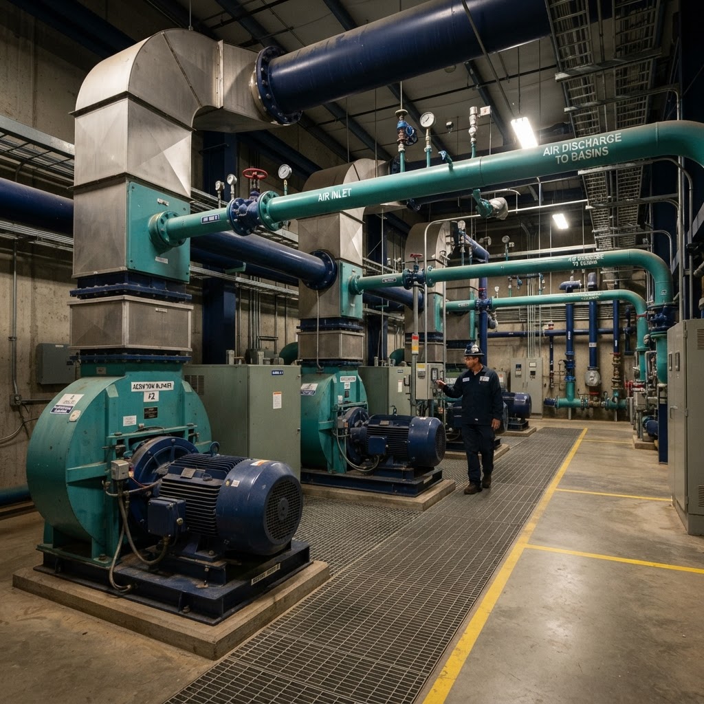 Blower Selection: Matching Airflow to Basin Demand