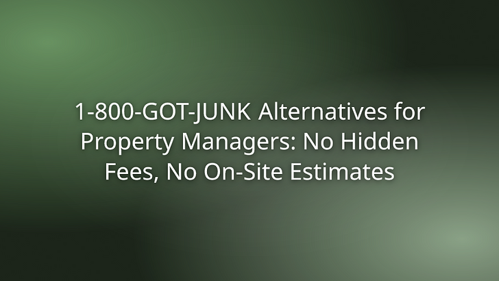 1-800-GOT-JUNK Alternatives for Atlanta Property Managers