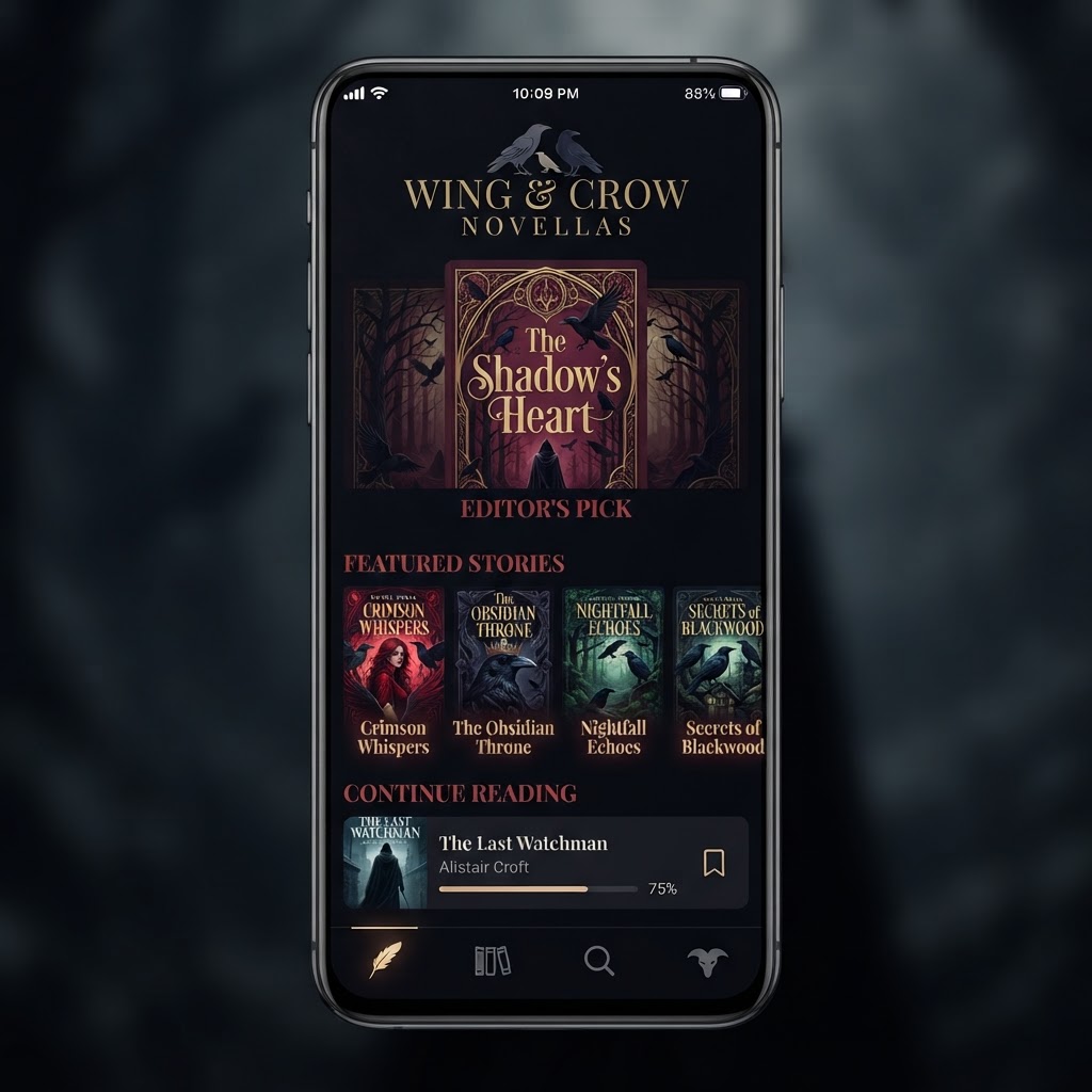 Mind and Memory Novellas App — Human Writing for Discerning Readers