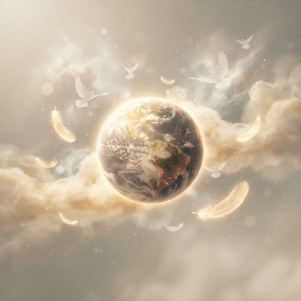 A golden planet of kindness and care