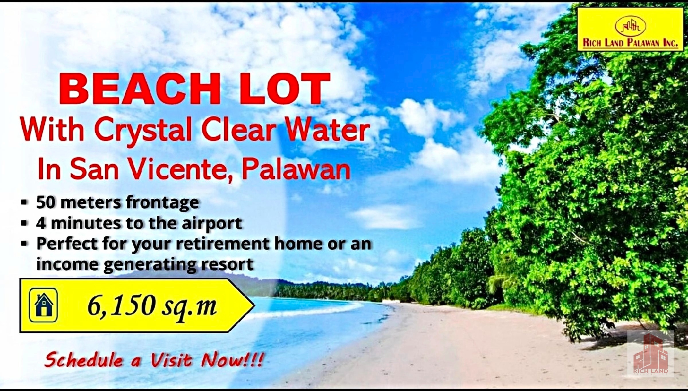 Land For Sale Spectacular Beach of San vicente Palawan