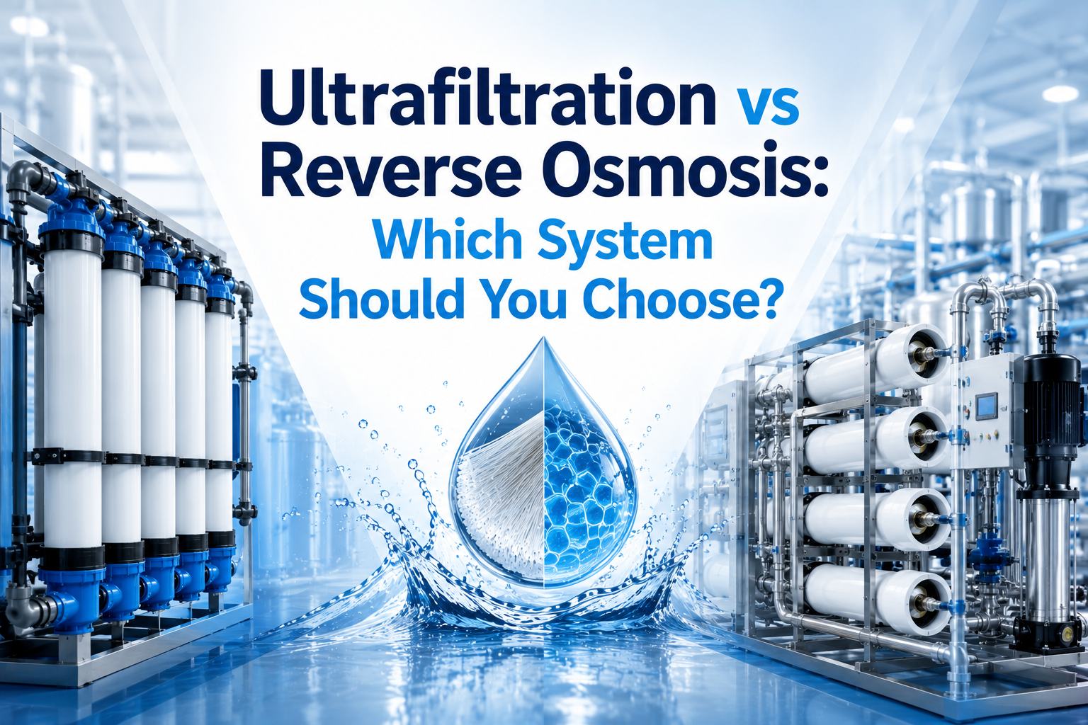 Ultrafiltration vs Reverse Osmosis: Which System Should You Choose?