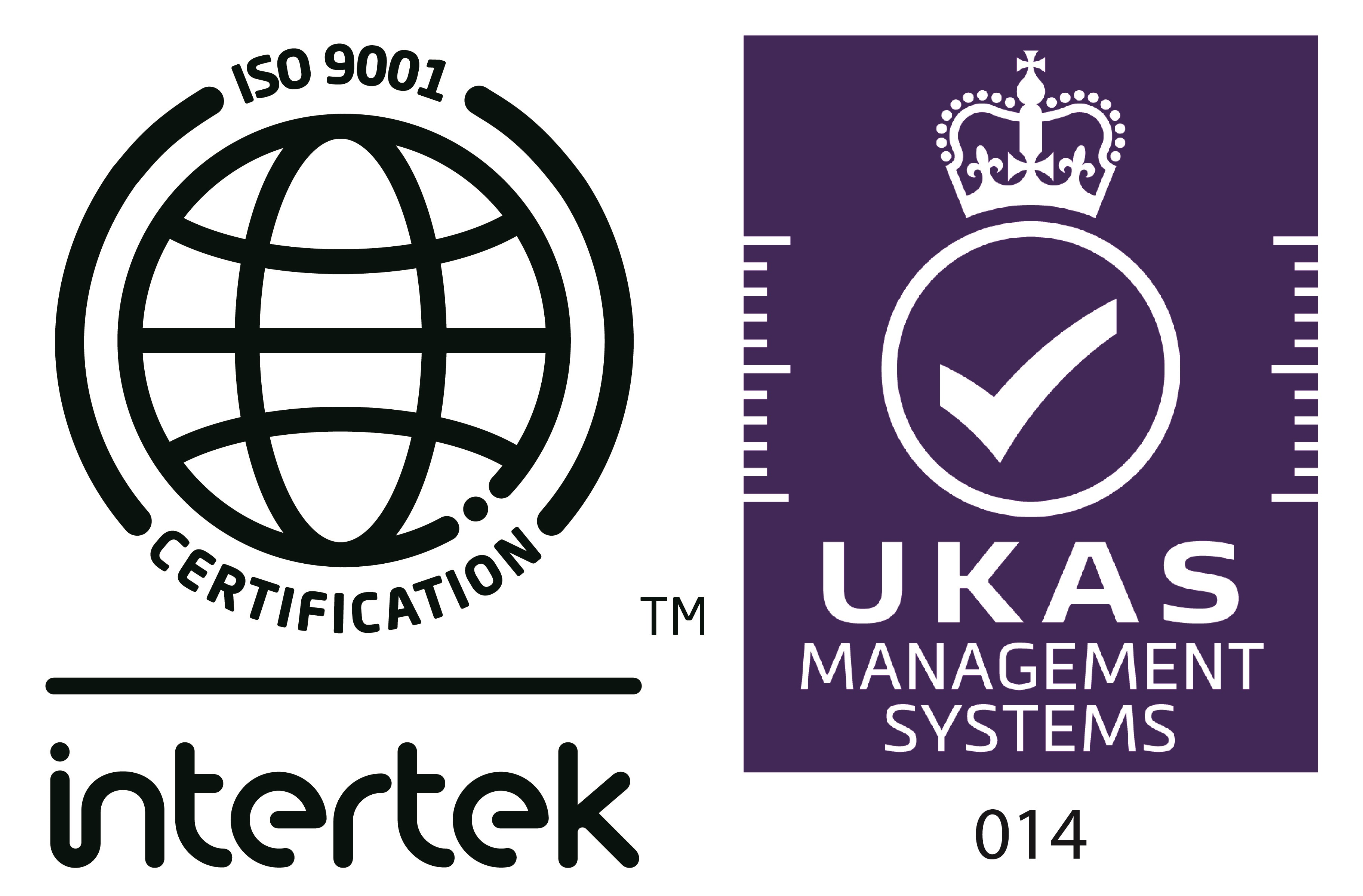 ISO 9001 Intertek UKAS Certified