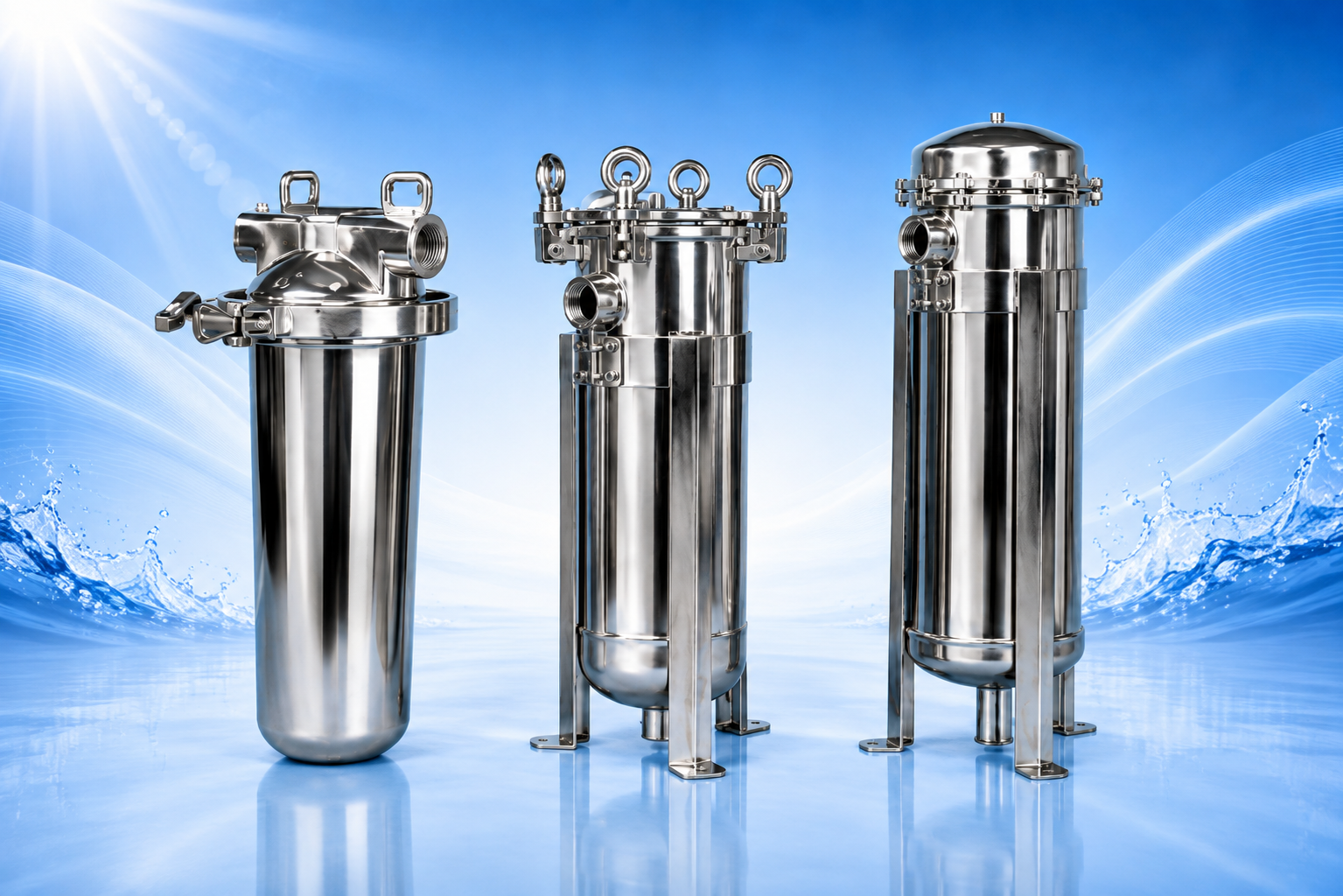 Stainless Steel Cartridge Filter Housing