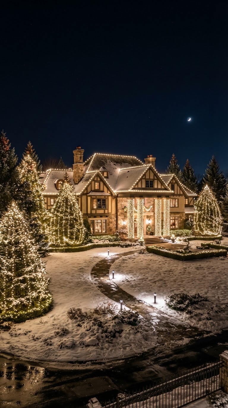 Holiday lighting installation