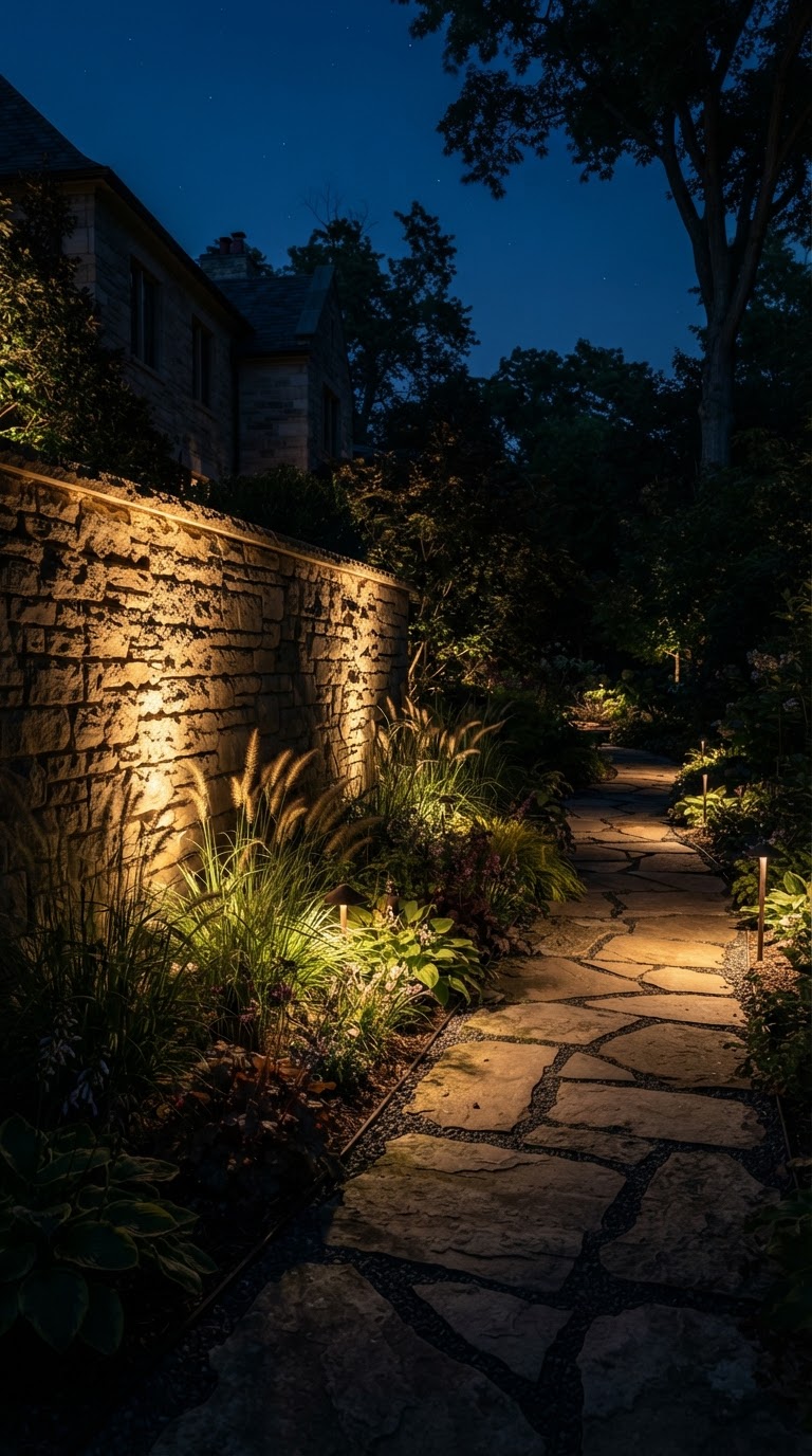 Landscape lighting installation