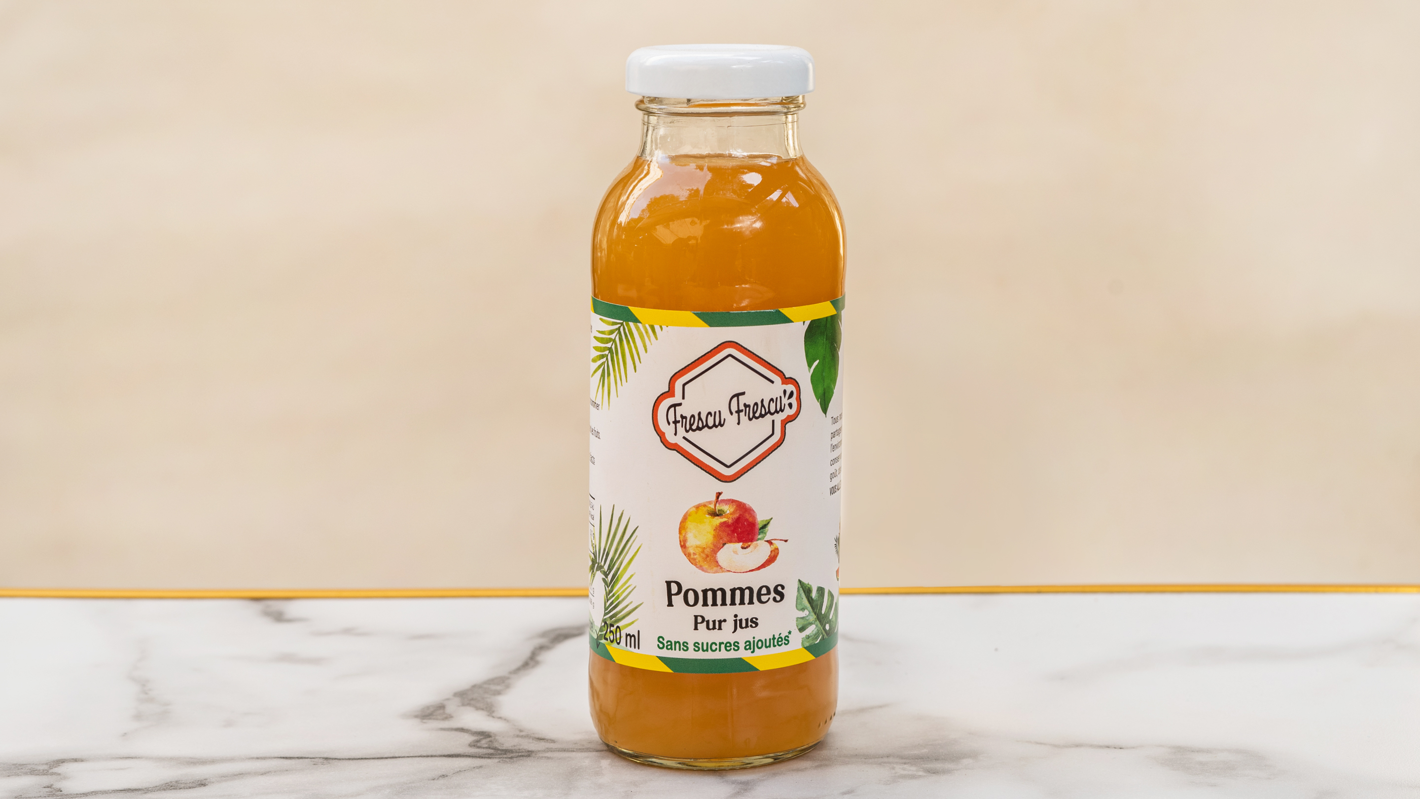 Pur jus de pommes sans sucres ajoutés 250 ml