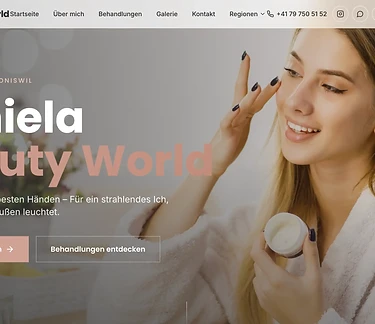 Daniela Beauty World Webseite