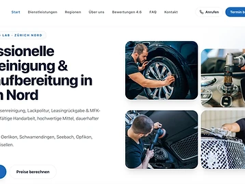 Autoreinigung Zürich Nord Webseite