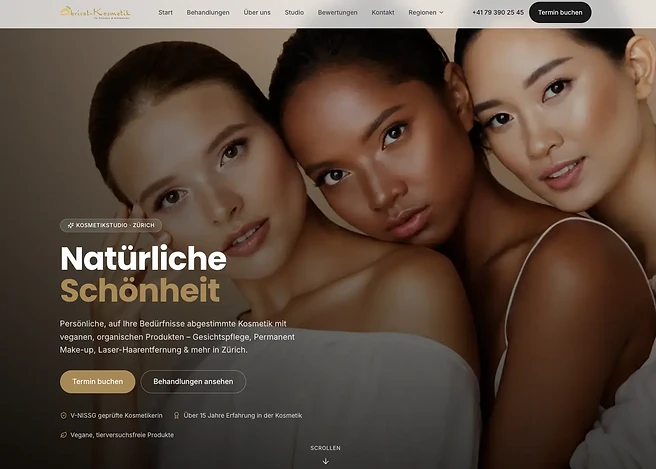 Abricot Kosmetik Webseite