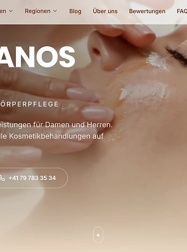 Estephanos Kosmetik Studio Webseite