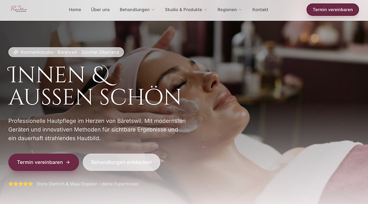 Papillon Cosmetic Webseite