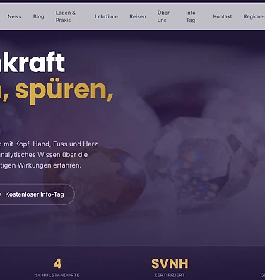 Heilsteinschule Schweiz Webseite