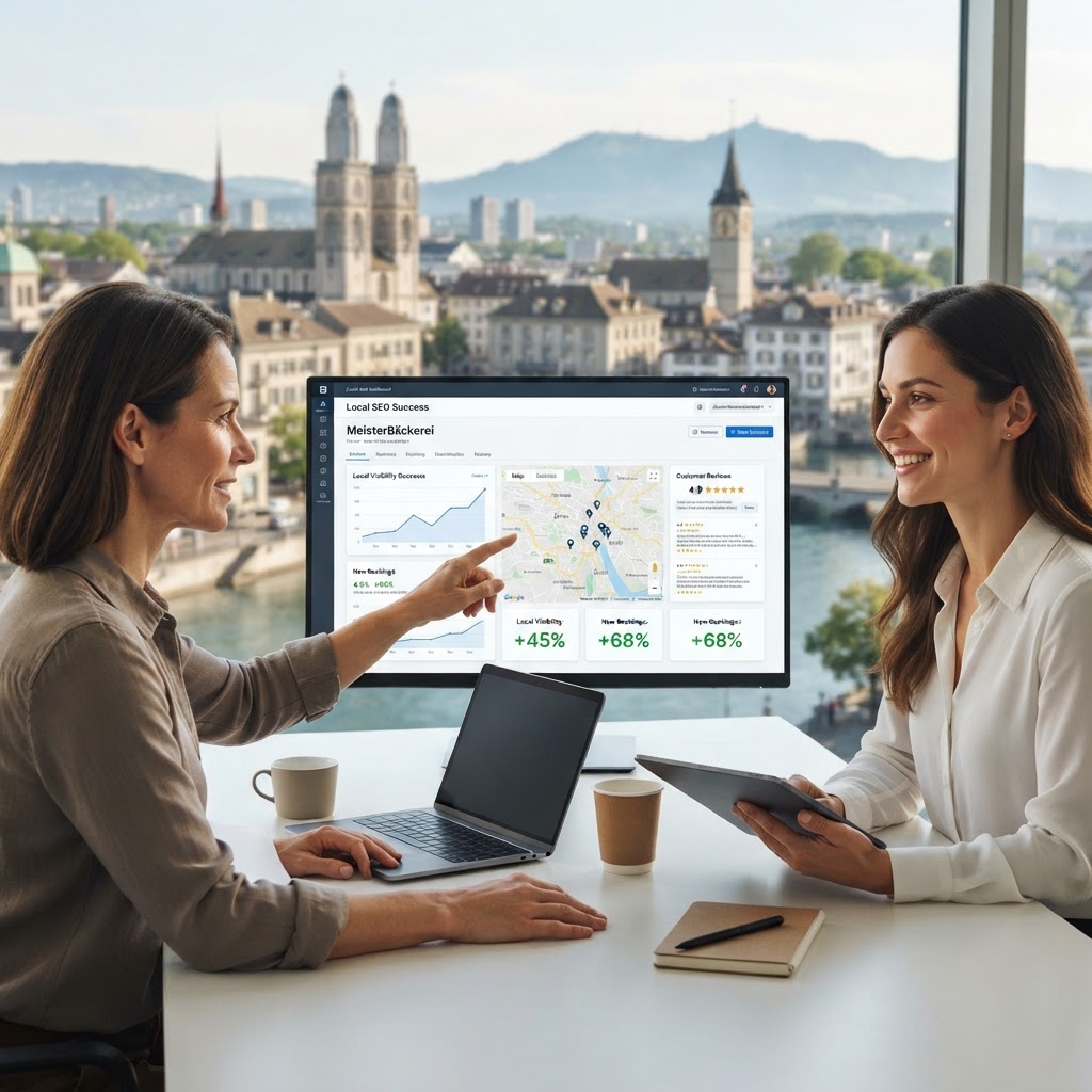 Dashboard für lokales SEO in Zürich
