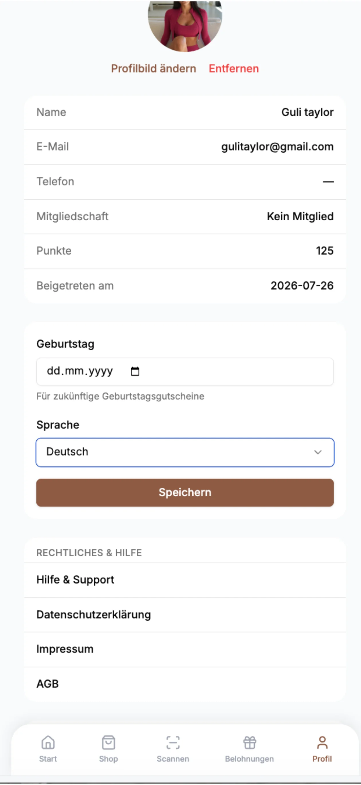 BeautyFlow App Ansicht