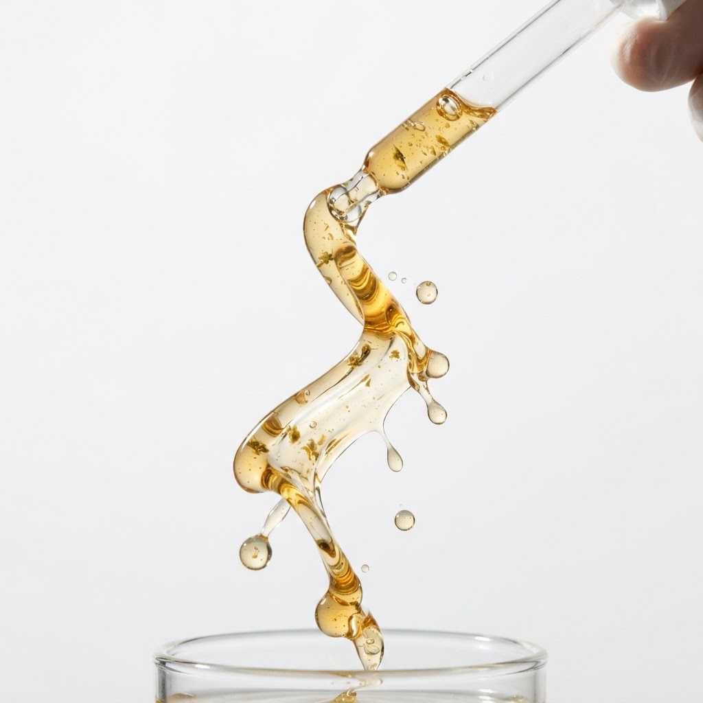 Close-up of professional serum texture