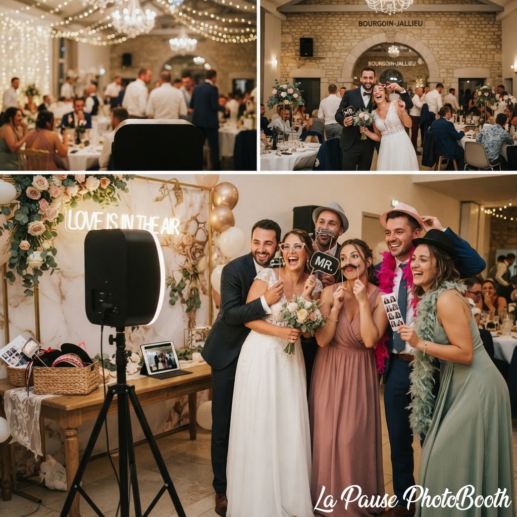 Photobooth mariage Bourgoin-Jallieu, borne photo réception