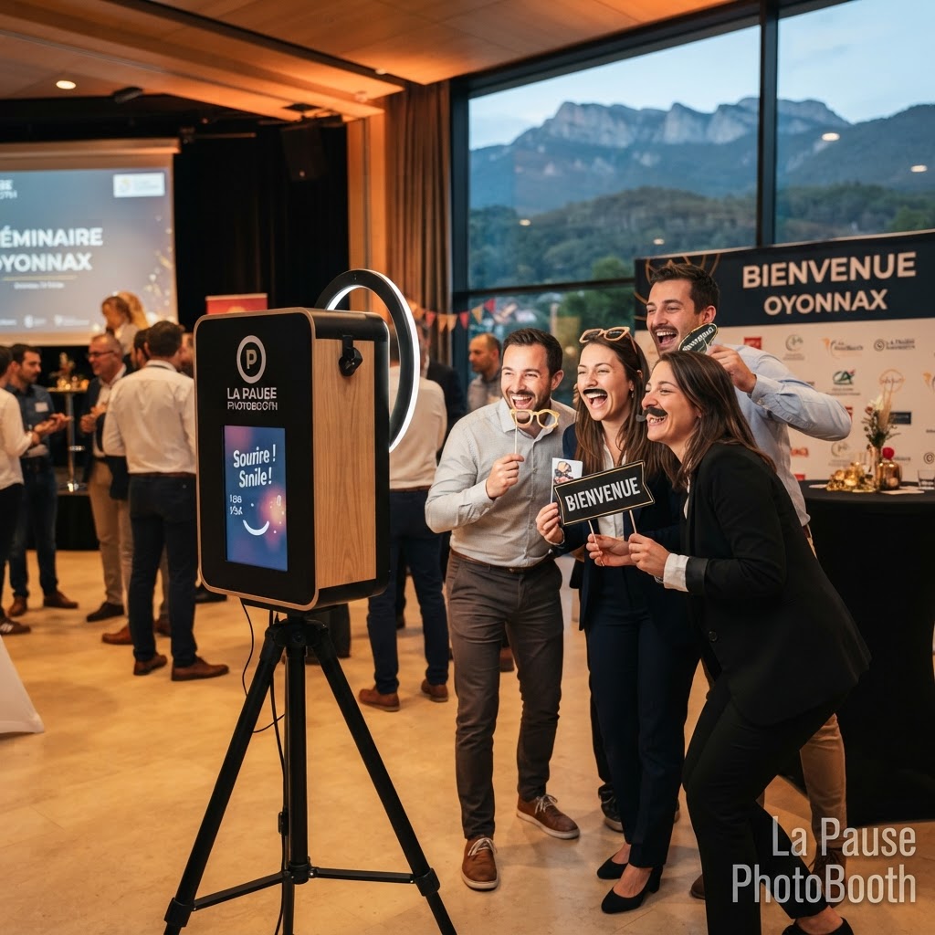 Photobooth séminaire entreprise Oyonnax