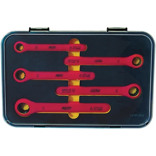 Major Tech Insulated Ratchet Ring Spanner Set