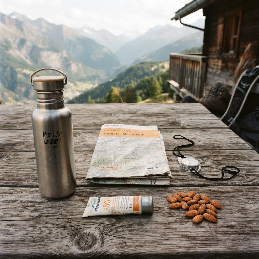 Le flatlay parfait de la randonneuse moderne