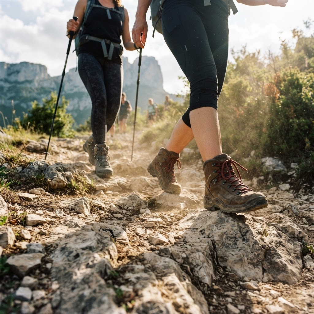 Deux amies partageant un rire complice face au massif du Mont-Blanc