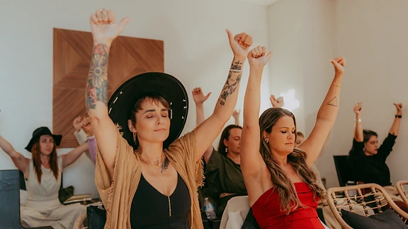 A moment from a Slice mini-retreat