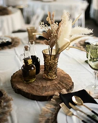 A boho table setting for an evening at Slice
