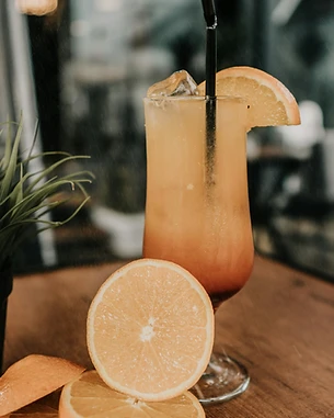 A signature mocktail at Slice
