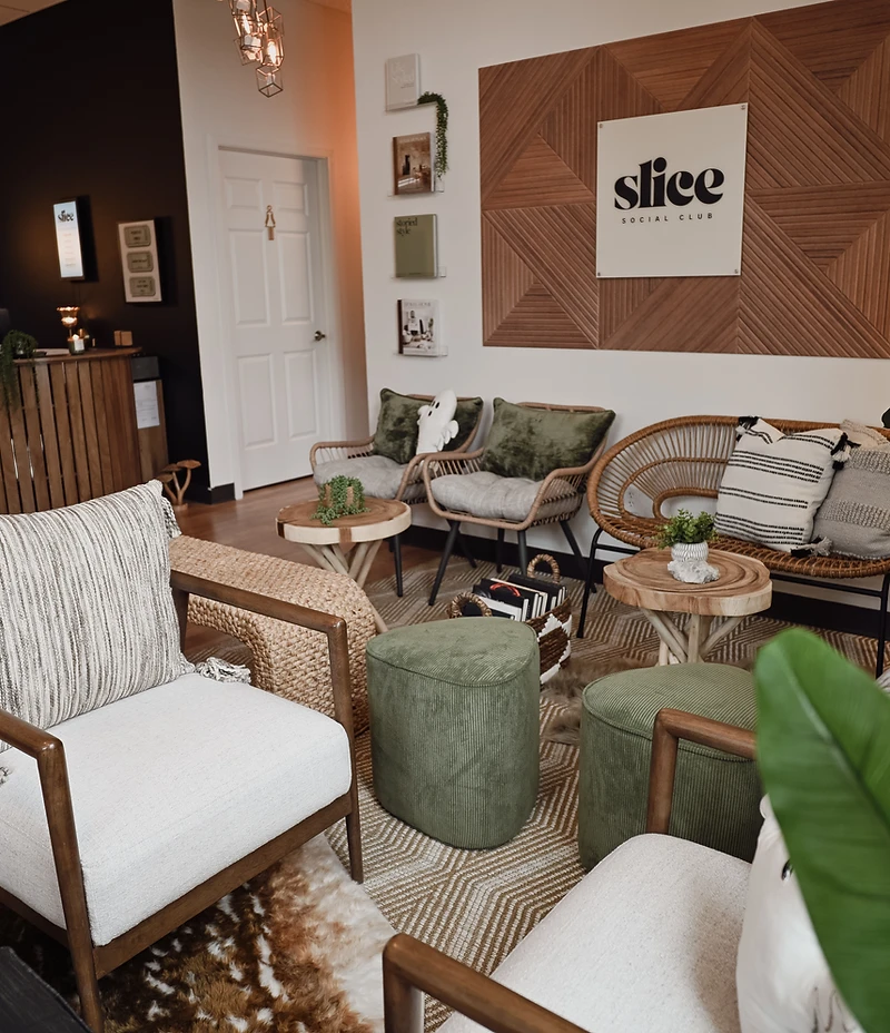 Slice Social Club interior lounge