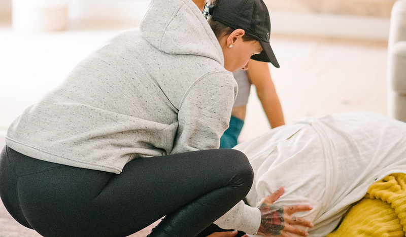 A somatic breathwork session