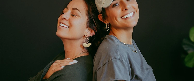 Nic with a partner, back to back