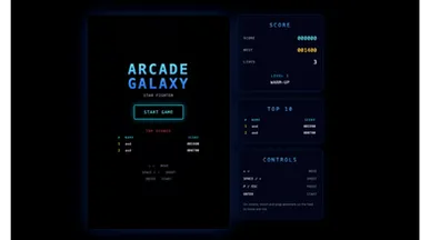 Arcade Galaxy template preview