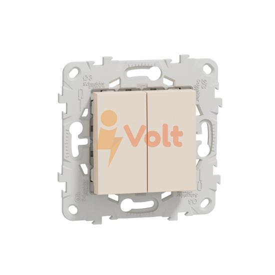СЕРИЕН КЛЮЧ NEW UNICA, СКРИТ МОНТАЖ, СЛОНОВА КОСТ, NU521144, SCHNEIDER ELECTRIC