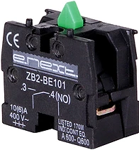 КОНТАКТЕН ЕЛЕМЕНТ GREEN, ЗЕЛЕН NO, ЗА ТЕЛФЕРНО УПРАВЛЕНИЕ, E.CB.STAND.N.O, E.NEXT