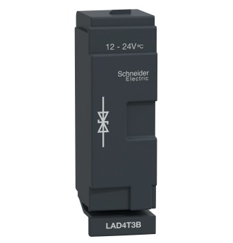 ДВУПОСОЧЕН ДИОДЕН МОДУЛ ЗА КОНТАКТОР LC1D40-D65, 12-24 V DC, LAD4T3B, SCHNEIDER ELECTRIC