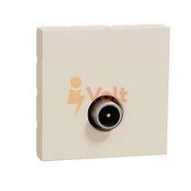 TV РОЗЕТКА, МЪЖКА, КРАЙНА, ЦВЯТ СЛОНОВА КОСТ, NU346244, SCHNEIDER ELECTRIC