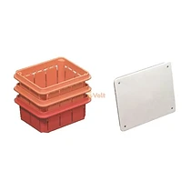 OL10004M РАЗКЛОНИТЕЛНА КУТИЯ СКРИТ МОНТАЖ, 160X130X70 MM, IP40