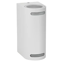 ФАСАДНО ОСВЕТИТЕЛНО ТЯЛО ДВУСТРАННО, 2XGU10, IP44, ЗА СТЕНА, БЯЛО, ULTRALUX