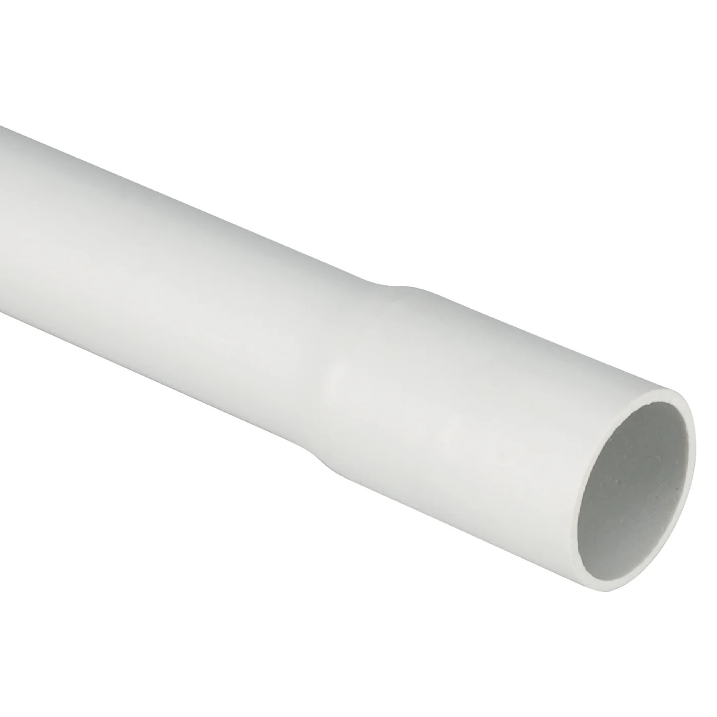 ТРЪБА PVC Ф16 MM-ВЪНШНО 3 МЕТРА С МУФА 320 N СИВА / 1 БР, ELETTROCANALI