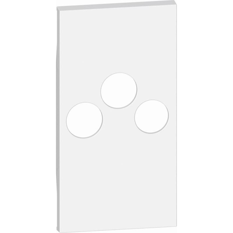ЛИЦЕВ ПАНЕЛ LIVING NOW, ЗА TV РОЗЕТКА, ЗА, БЯЛ, K4210M2D, BTICINO